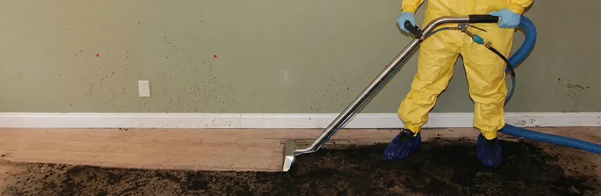 sewage removal service performing deep cleaning and extraction of sewage from an indoor area in Tacoma, WA